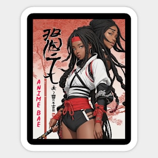 Black Samurai  Anime Bae Sticker